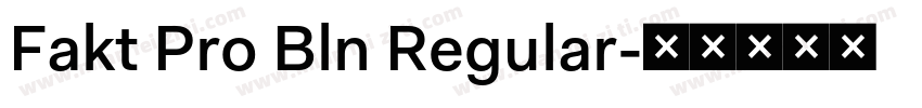 Fakt Pro Bln Regular字体转换